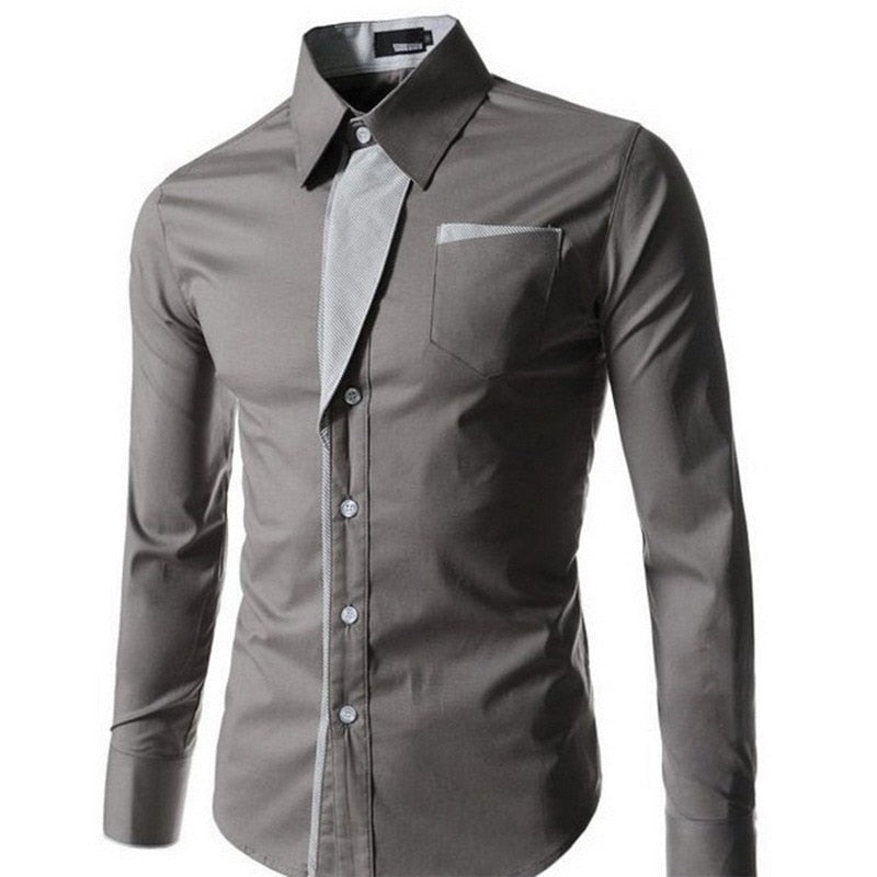 Slim Fit, lange ermer for menn