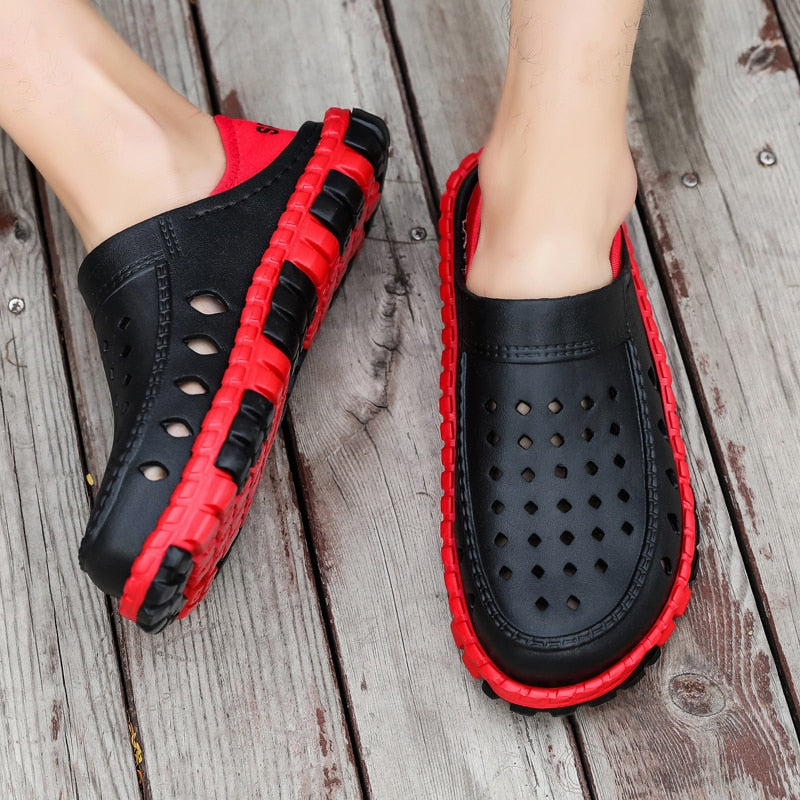 Komfortable tresko med lett hull