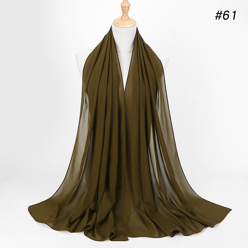 Chiffon Hijab pannebånd