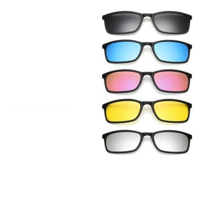 Magnetiske polariserte clip-on briller