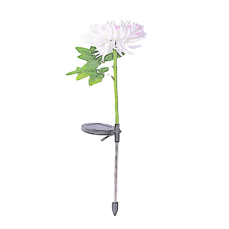 Krysantemum LED solcellelys