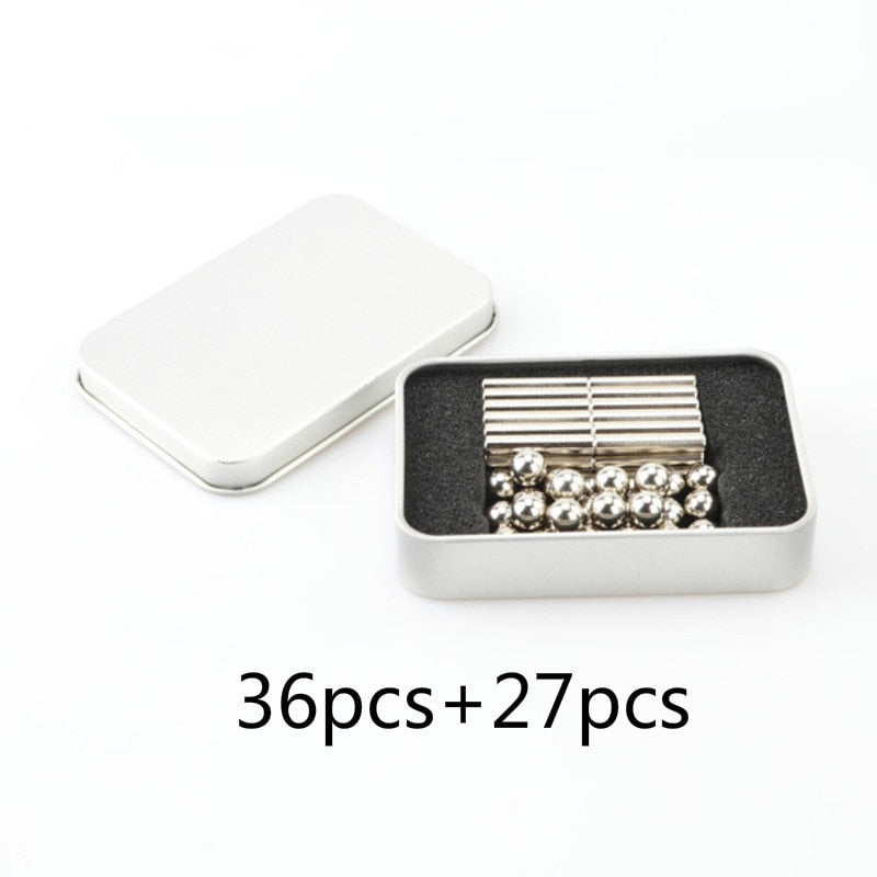 Magnetiske stålpinner og kuler