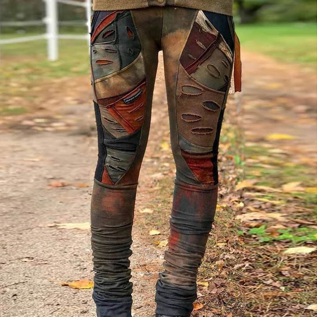 Høymeldet Tie-dye Retro Leggings