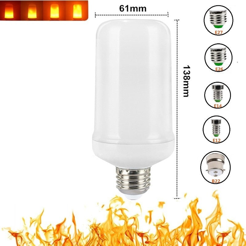 LED flammeeffekt lyspære