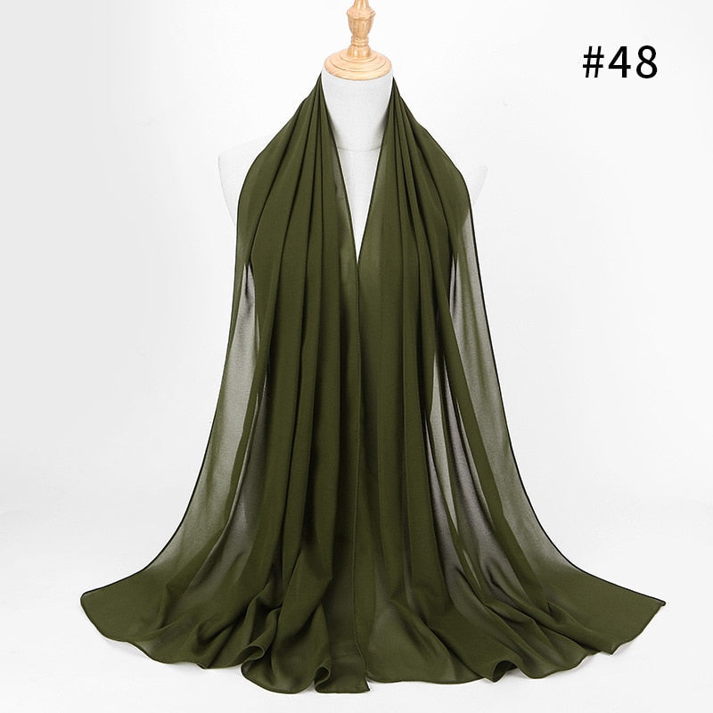 Chiffon Hijab pannebånd