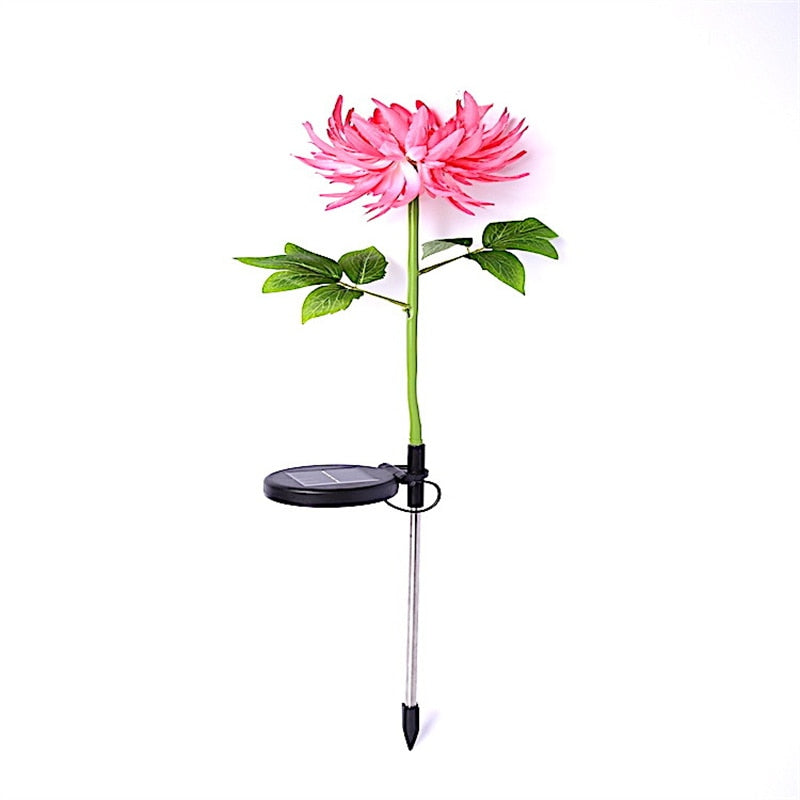 Krysantemum LED solcellelys