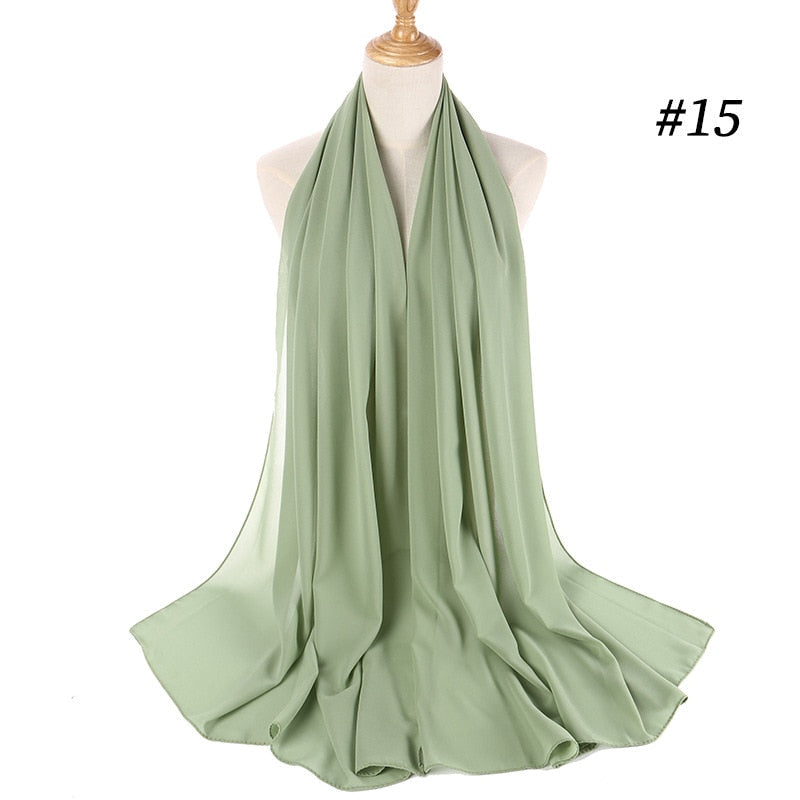 Chiffon Hijab pannebånd