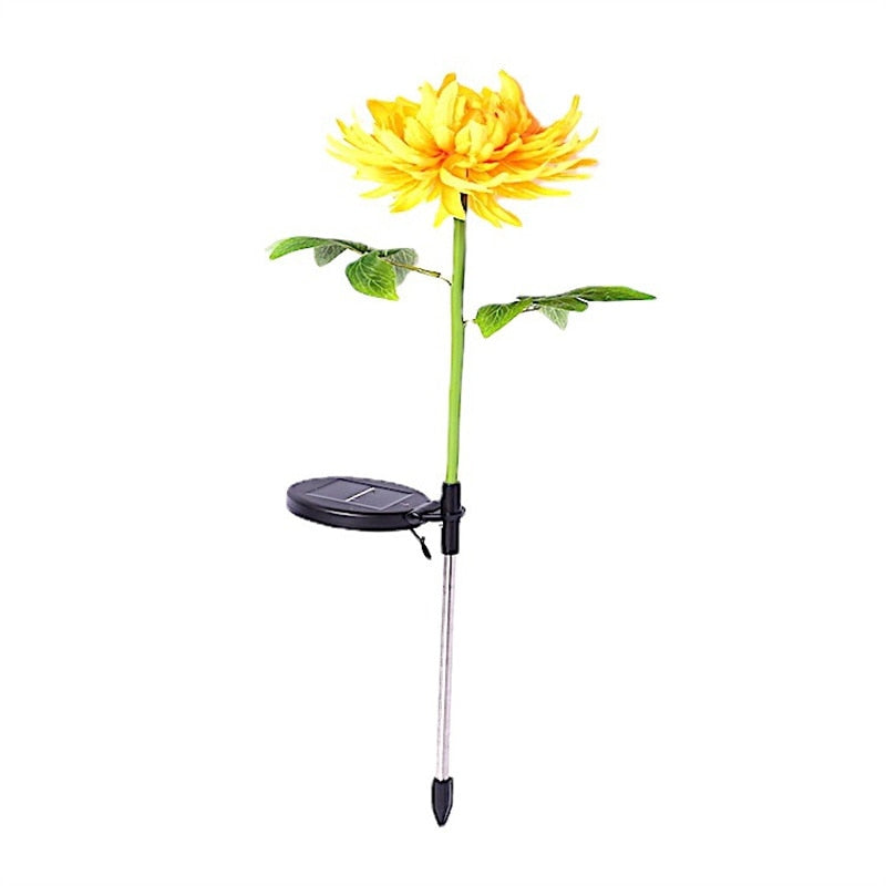 Krysantemum LED solcellelys