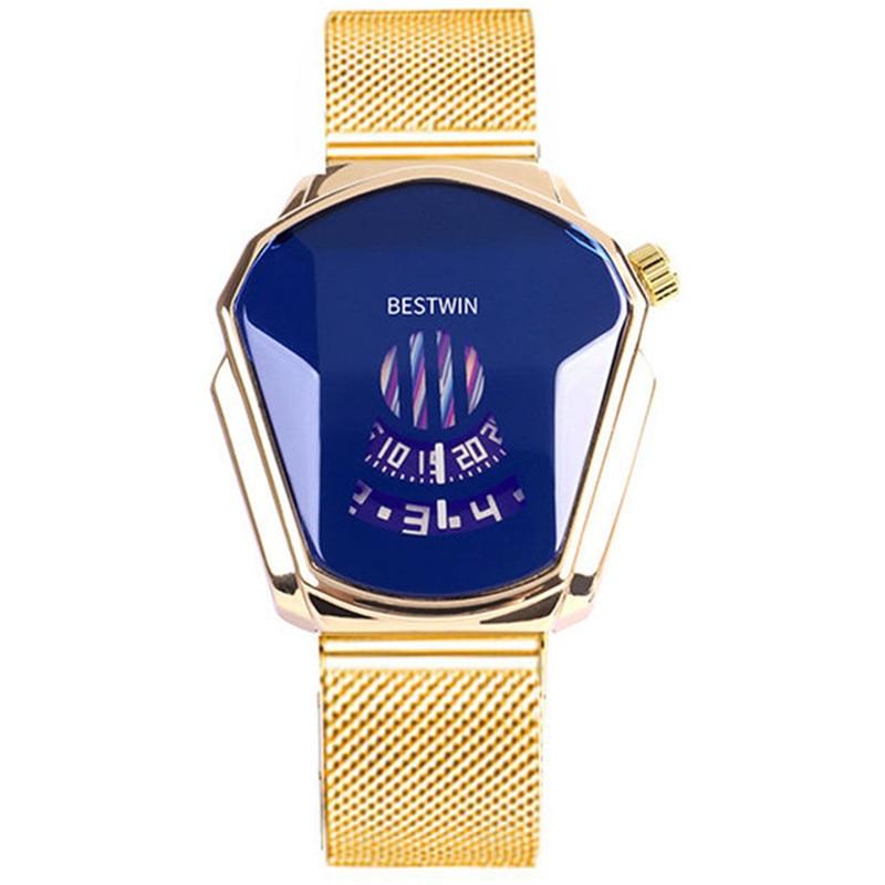 Diamantstil vanntett kvarts armbåndsur