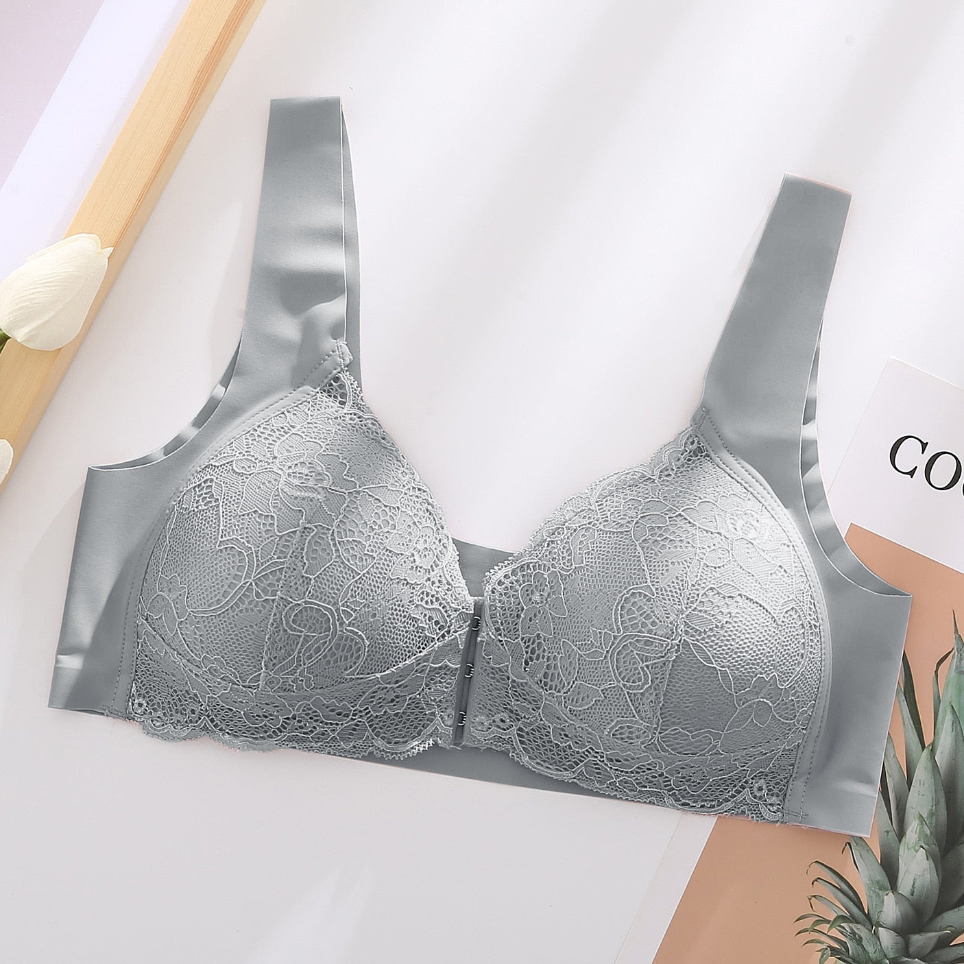 Front Closure Lace Bra