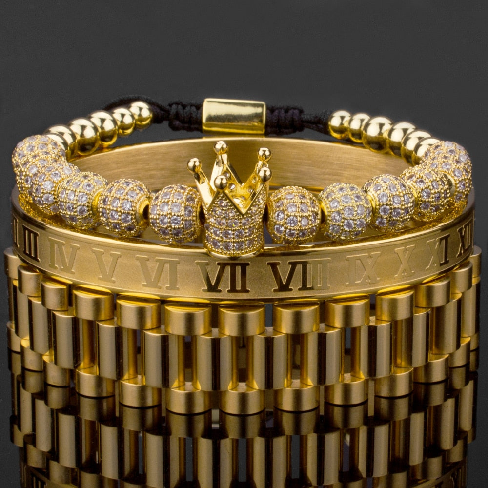 Luksus krone armbåndsett