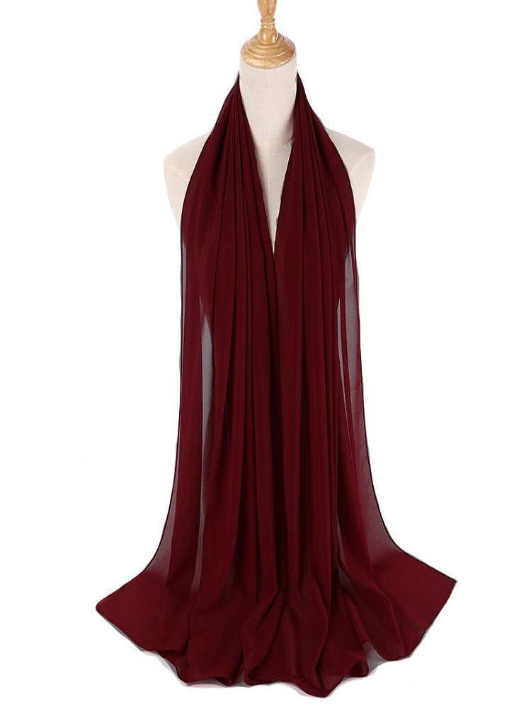 Chiffon Hijab pannebånd