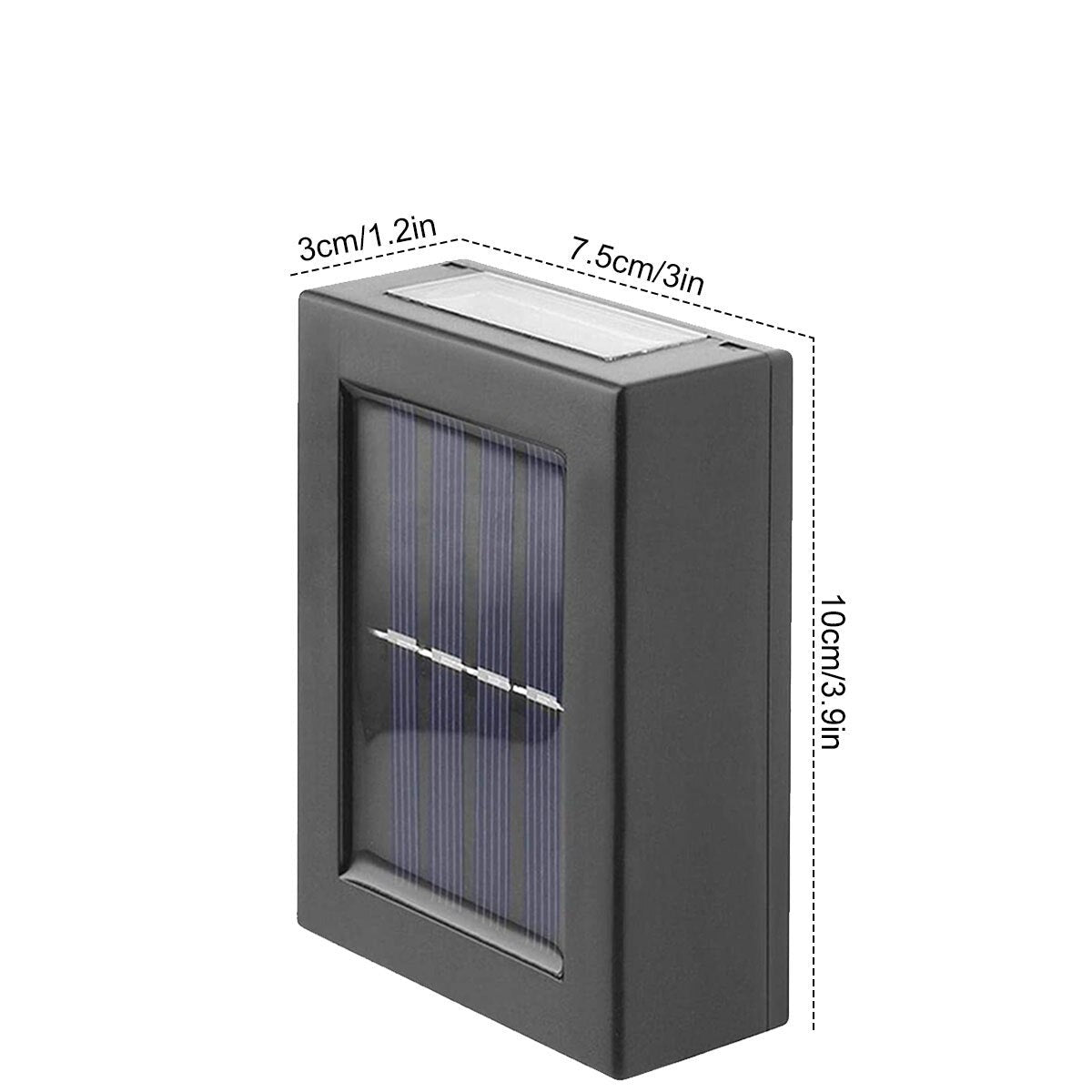 Solcelledrevet uteplassvegglampe