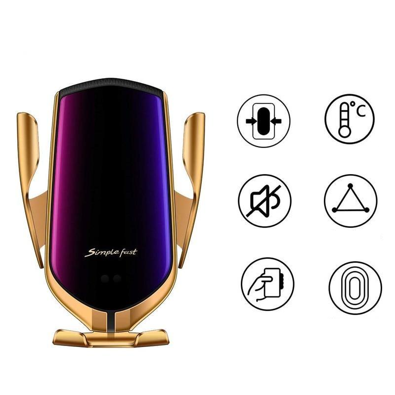 PREMIUM - Telefonholder for automatisk klemming | Trådløs lader