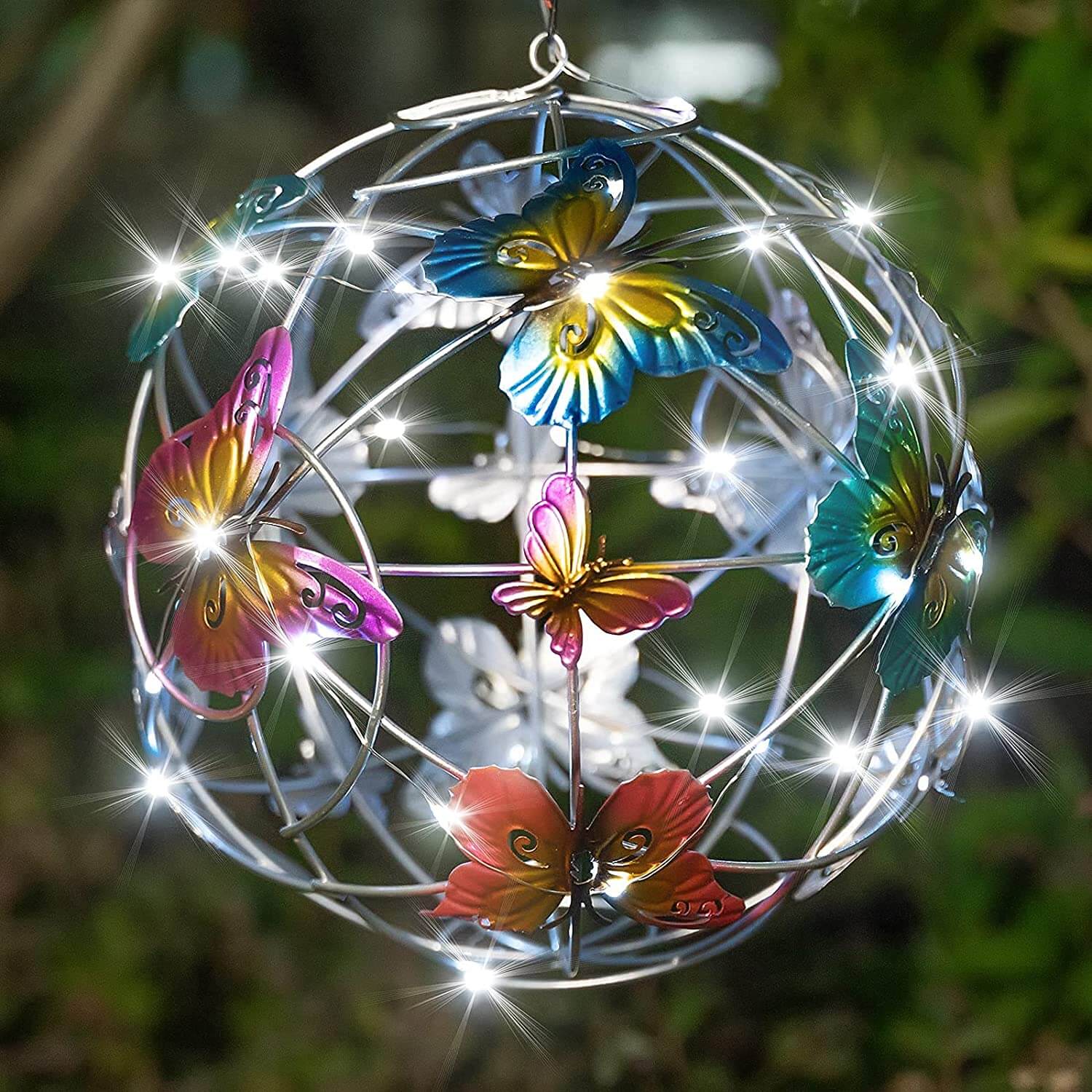 Solar opplyst Mesh Sommerfugl Orb