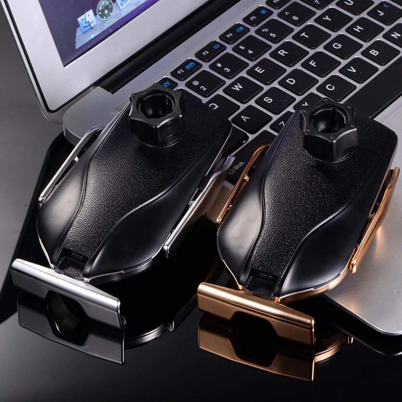 PREMIUM - Telefonholder for automatisk klemming | Trådløs lader