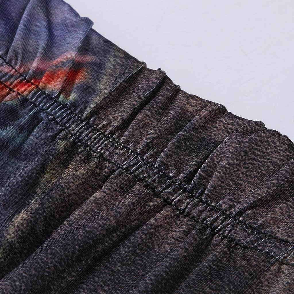 Høymeldet Tie-dye Retro Leggings