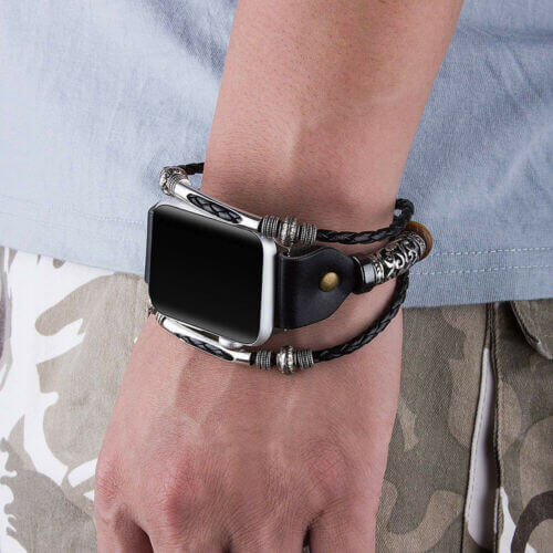 Vintage stropp til Apple Watch