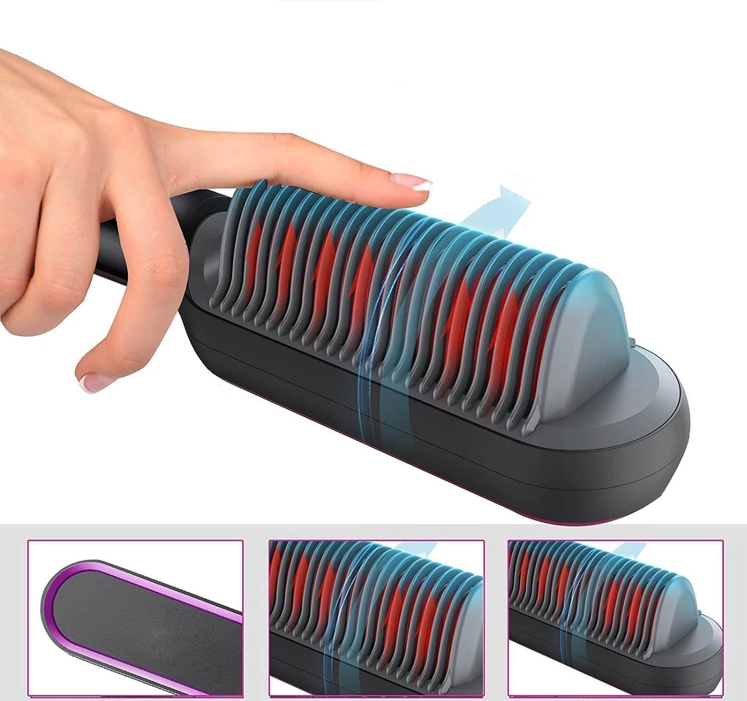 Rettetang børste Oppvarmet kam