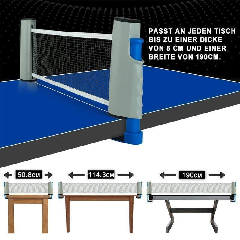 Uttrekkbart bordtennisnett