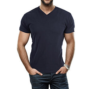 Slim Fit V-hals T-skjorte for menn