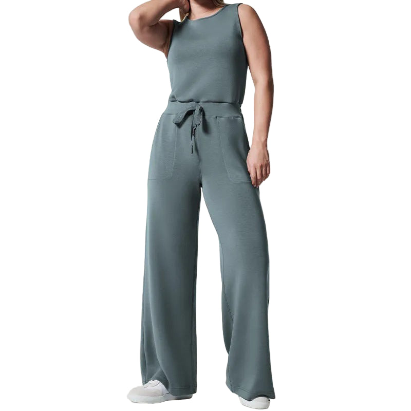 Variant image for Dame Jumpsuit Lett Polyester med Belte Komfortabel Silhuett-9