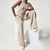 Dame Jumpsuit Lett Polyester med Belte Komfortabel Silhuett-4