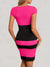 Damekjole Fargeblokk Figur-klemende Polyester Moderne