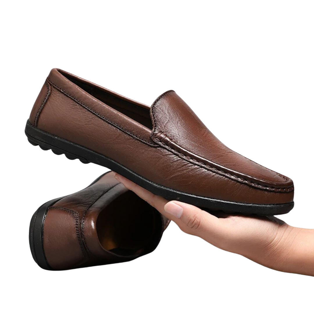 Herre Loafers i Lær med Elegant Design