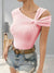 Dame Asymmetrisk Skulderbluse Mykt Stoff