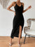 Kvinne Cami Kjole Delt Design med Ruffles Lett Stoff