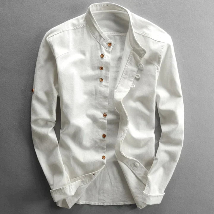 Variant image for Herrebluse Japansk Stil Elegant 100% Bomull-8
