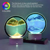 Sandlampe 3D Sylinder Design Glass Myk Belysning-4