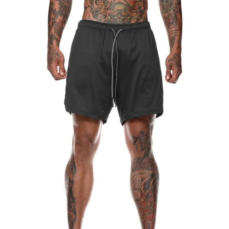 Dobbeltlags strandshorts for menn