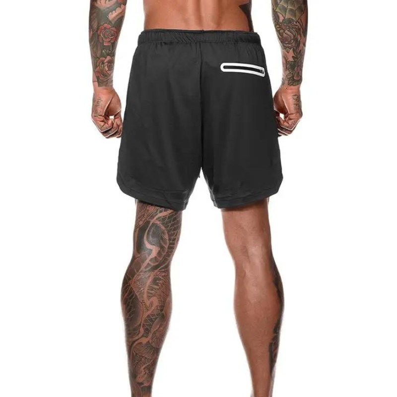 Dobbeltlags strandshorts for menn