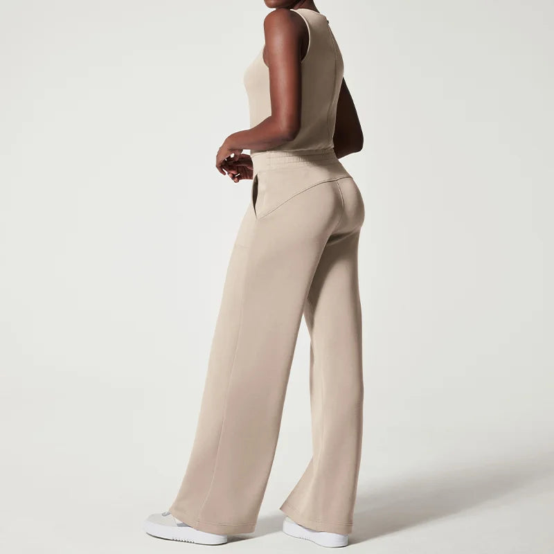 Dame Hoppdrakt Elegant Myk Stoff Med Midjebelte-1