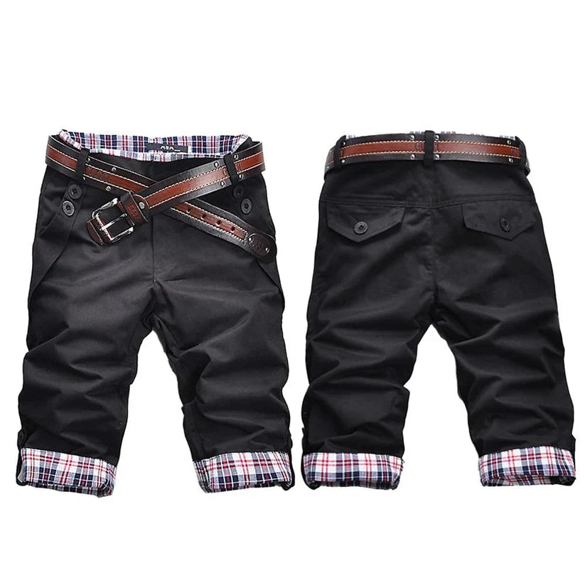 Herre Cargo Shorts Praktisk Design Bomullsblanding