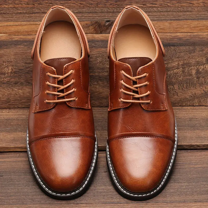 Variant image for Herre Sko Derby Vintage Lær Elegant Komfortabel-1