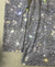 Kvinne V-hals Topp Metallisk Design Glitterprint Polyester Spandex 3