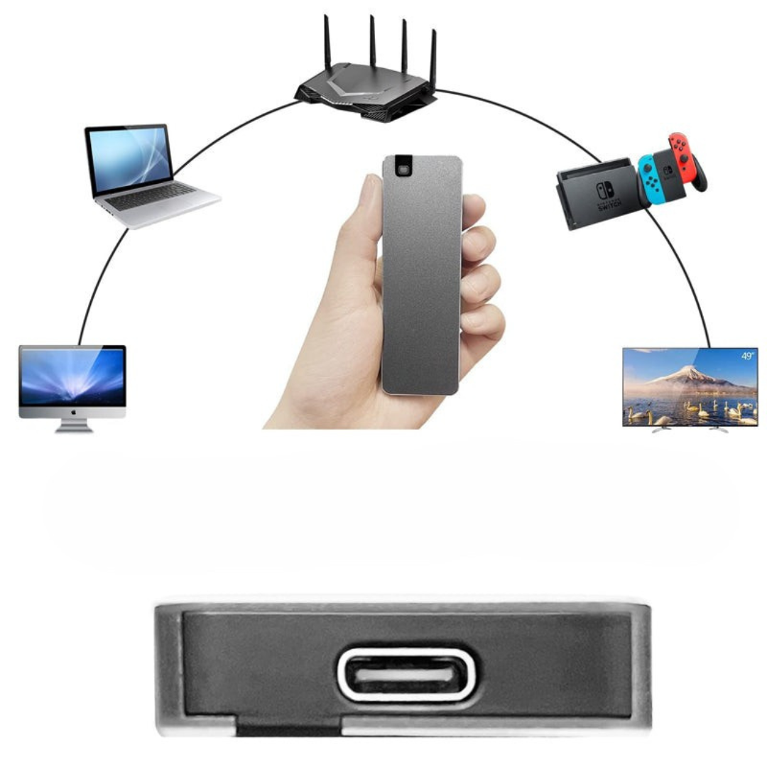 Bærbar Harddisk Solid State Kompakt USB 3.2 Gen 1