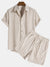 Herre 2-delt Sett Corduroy Stilig Design-1