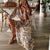 Dame Maxikjole Elegant Polyester Sommerkjole Komfortabel Passform-2