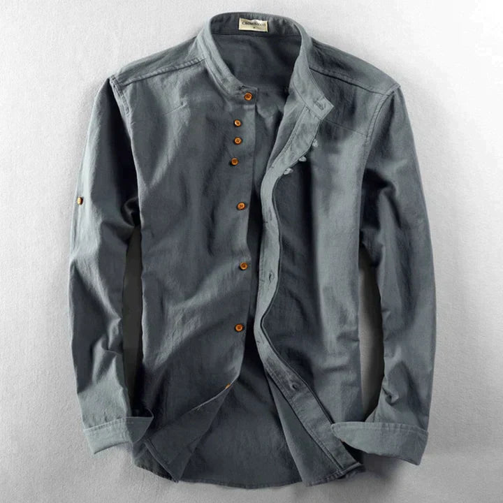 Variant image for Herrebluse Japansk Stil Elegant 100% Bomull-15