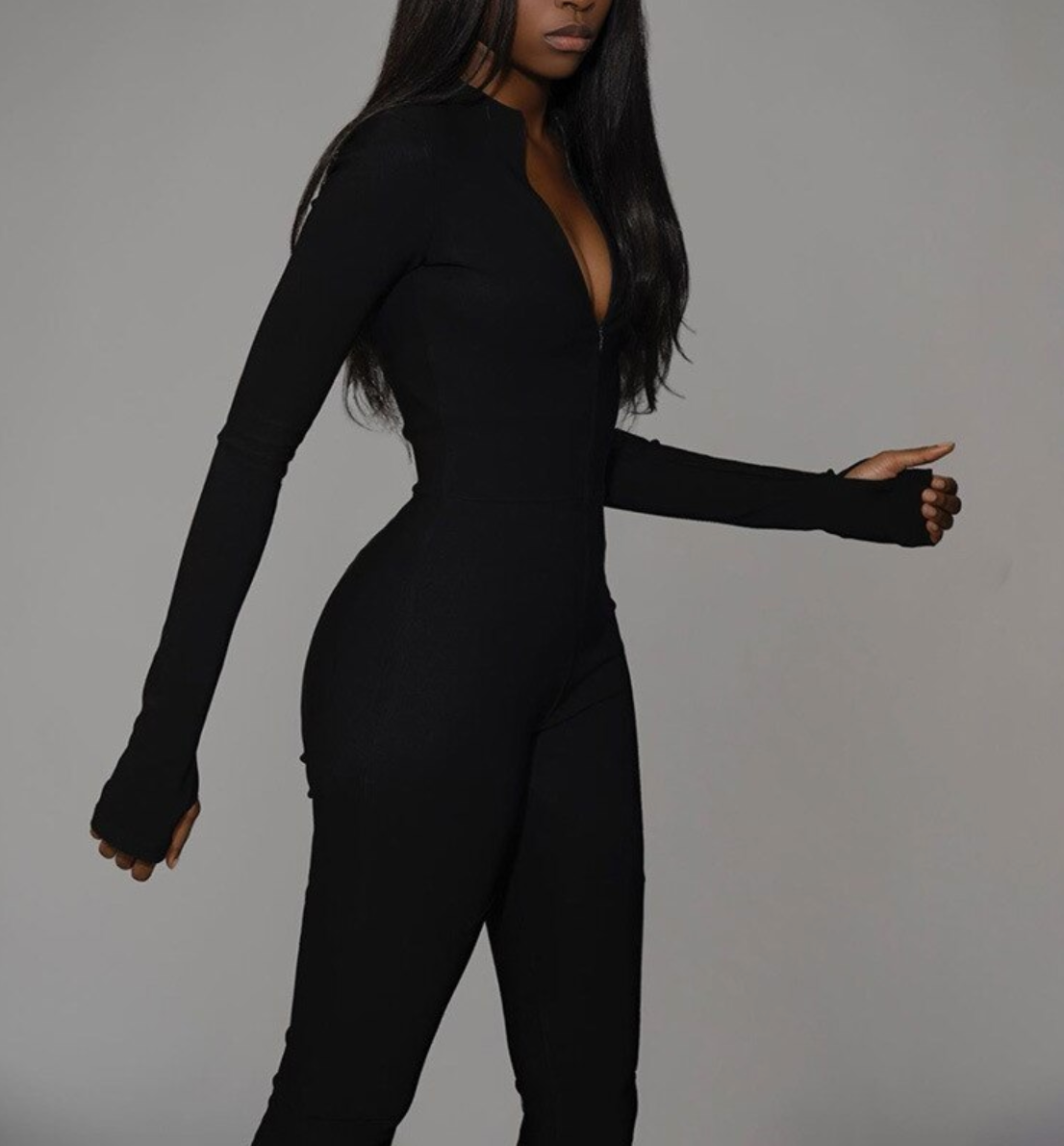 Dame Jumpsuit Bodycon Elegant Polyester Kort og Lang Stil-1