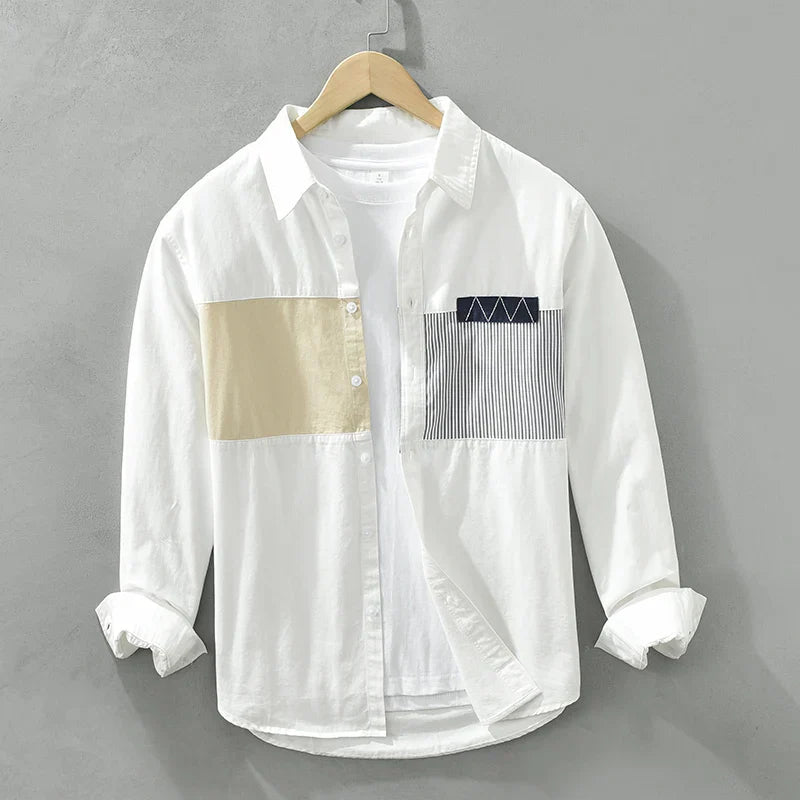 Variant image for Herre Lappeteppe Skjorte Uformell Bomull-7