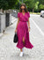 Variant image for Kvinne Kjole Blomstertrykk Lett Polyester-17