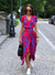 Variant image for Kvinne Kjole Blomstertrykk Lett Polyester-9