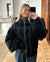 Variant image for Dame Oversized Bomberjakke Grå Vinter Trendy Varm Foring-7