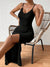 Kvinne Cami Kjole Delt Design med Ruffles Lett Stoff