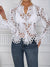 Kvinne Asymmetrisk Bluse med Utskjæringer Polyester